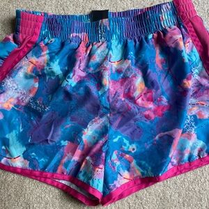 Champion Girl’s Athletic Shorts - Blue and Pink